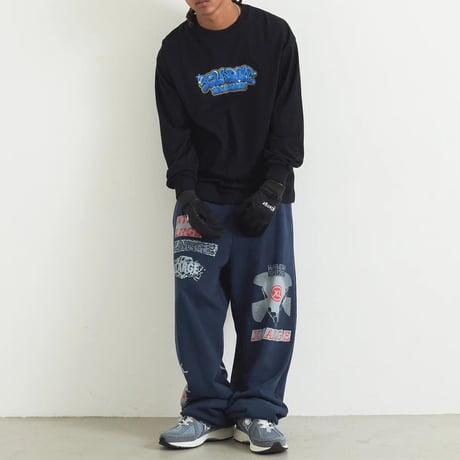 XLARGE | MULTI LOGO SWEATPANTS(NAVY)