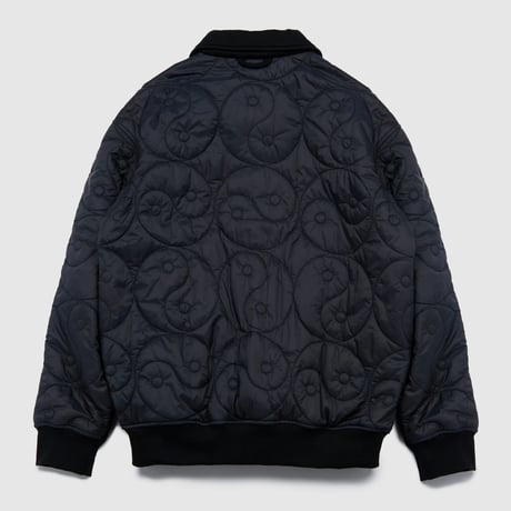 VICTORIA HK / YY QUILTED HALFZIP SWEATSHIRT (BLACK)
