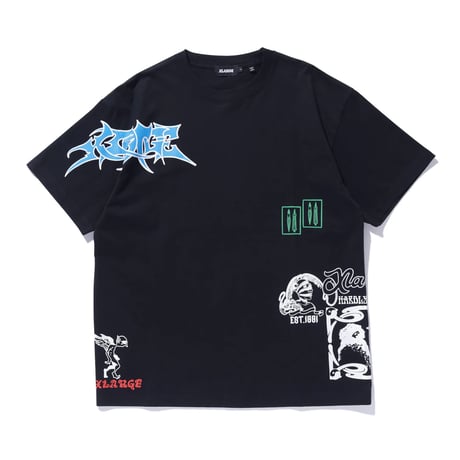 XLARGE | COMPILATION LOGO S/S TEE(BLACK)