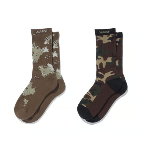 XLARGE | JACQUARD CAMO SOCKS(2color)