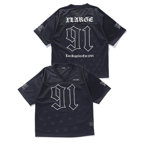 XLARGE | OLD ENGLISH FOOTBALL JERSEY(BLACK)