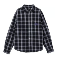 XLARGE | PLAID L/S SHIRT(BLACK)
