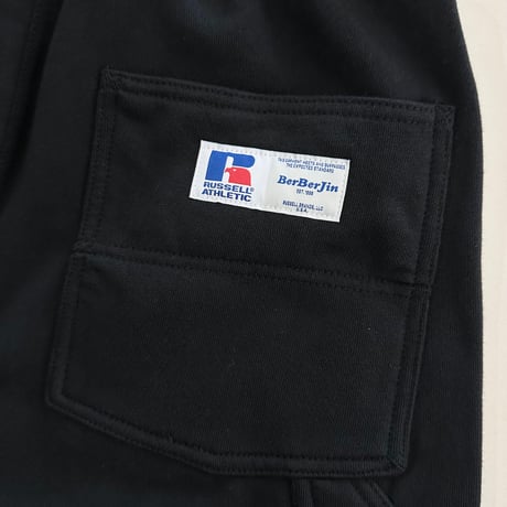 RUSSELL | × BerBerJin Pro Cotton Loopback Terry Sweat Double Knee Sweat PT (BLACK)