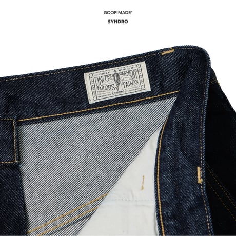 GOOPiMADE |  01P-SYNC ARK DECK LOOSE JEANS ONE WASH (indigo)