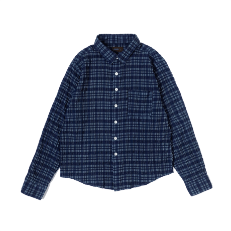 diidii | Sizzle Check Shirts （Navy）