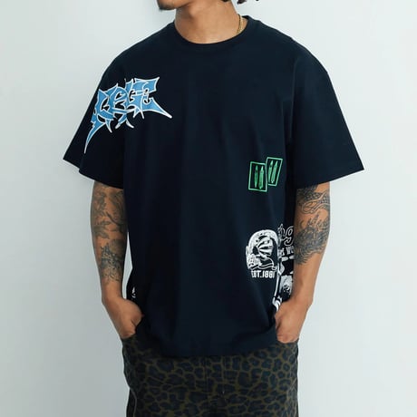 XLARGE | COMPILATION LOGO S/S TEE(BLACK)