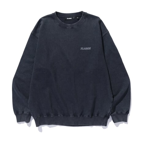 XLARGE | WASHED BACKSIDE OG CREWNECK SWEATSHIRT(BLACK)