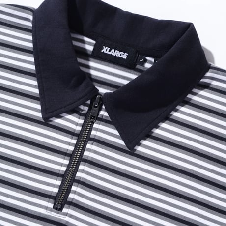 XLARGE | HALF ZIP KNIT SHIRT(BLACK)