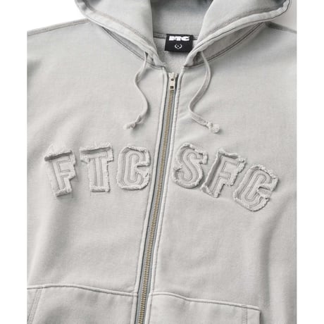 FTC | CUTOUT ARC LOGO ZIP UP HOODY "GRAY" (FTC026AWSW05)