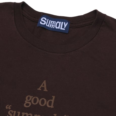 Summaly | ”Words" Logo Tee - Women - (Brown)