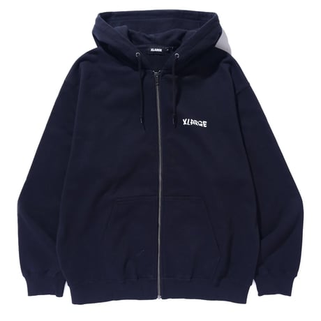 XLARGE | DRAWING OG ZIP HOODED SWEATSHIRT(BLACK)