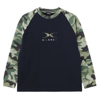 XLARGE | X LOGO RAGLAN L/S TEE(NAVY)