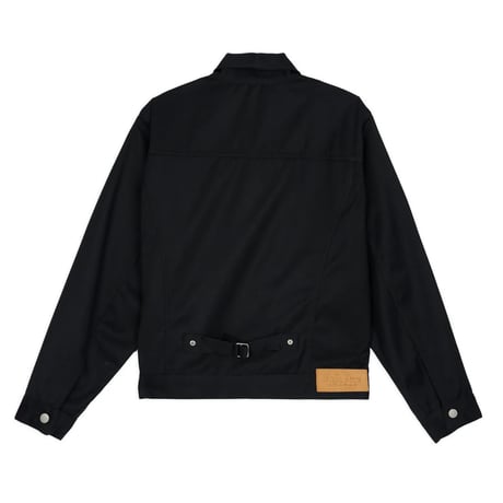 BRAIN DEAD | SERGE WOOL TRUCKER JACKET (BLACK)
