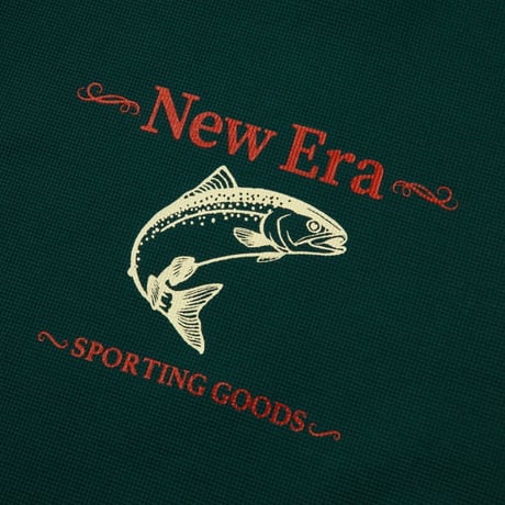 NEW ERA | L/S Waffle Tee  Direction by Takayuki Ohashi Fish (Green)