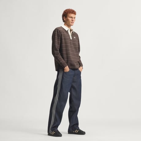 adidas originals | Firebird Adicolor Denim Jeans Mid-Rise Straight Leg (Indigo)