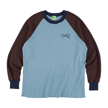 SPECIAL GUEST K.K.| Thermal L/S Tee (Light Blue/Brown)