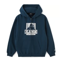 XLARGE | OG ZIP HOODED SWEATSHIRT(Dk GREEN)