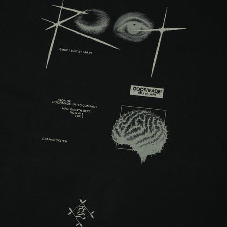 GOOPiMADE |  GRC-3 Mechanical Apple Graphic Tee (Black)