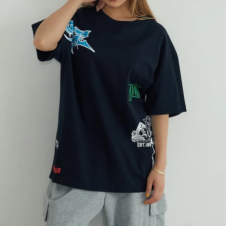 XLARGE | COMPILATION LOGO S/S TEE(BLACK)