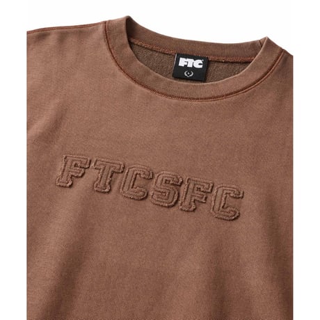FTC | FTCSFC LOGO APPLIQUE CREW NECK "BROWN" (FTC026AWSW08)