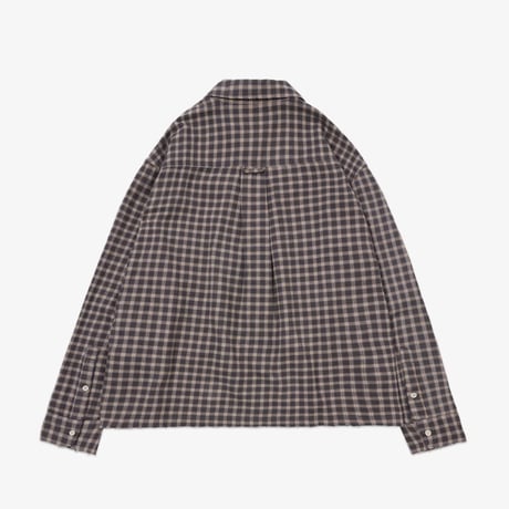 Screen Test / Distressed Plaid Shirt (Asphalt)