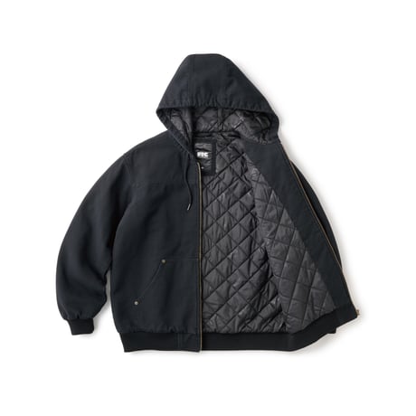 FTC | WASHED HOODED WORK JACKET "BLACK" (FTC026AWJ07)