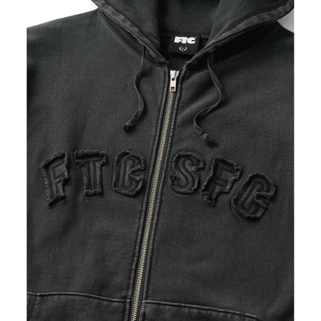 FTC | CUTOUT ARC LOGO ZIP UP HOODY "BLACK" (FTC026AWSW05)