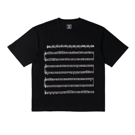 ADWYSD / PARTITION TEE (BLACK)