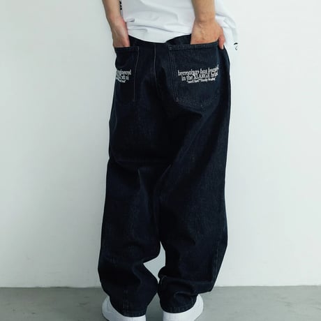 XLARGE | BALOON DENIM PANTS(BLACK)