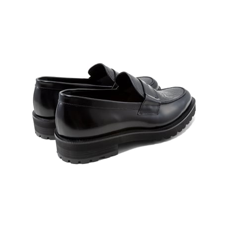 The Kenford Fineshoes |NEW CLASSIC COIN LOAFERS(MENS / BLACK BLACK PAISLEY)