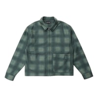 PASS~PORT | WORKERS PLAID JACKET "HUNTER GREEN"