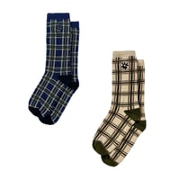 LABROS / Symbol Plaid Socks (2Color)