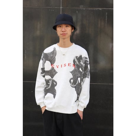 EVISEN SKATEBOARDSゑ®︎ | ANCHOR CREW SWEAT(Ash)