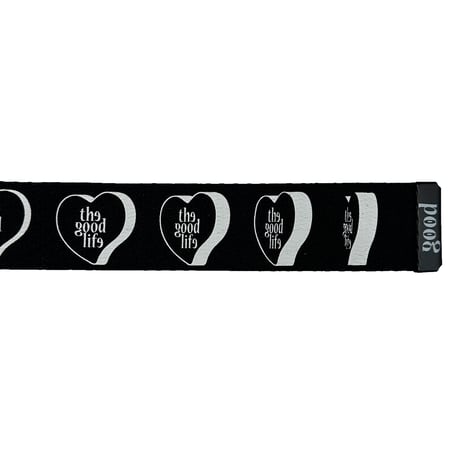 LABROS / Heart Logo Canvas Belt (BLACK)