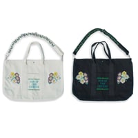 SON OF THE CHEESE | Flower Cross Stitch Bag (2 Color)
