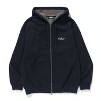 XLARGE | DOUBLE LAYERED ZIP HOODED SWEATSHIRT(BLACK)