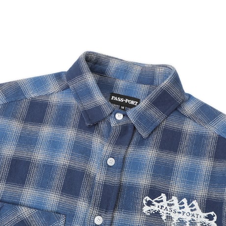 PASS~PORT | CANOE WORKERS FLANNEL "TRUE BLUE"