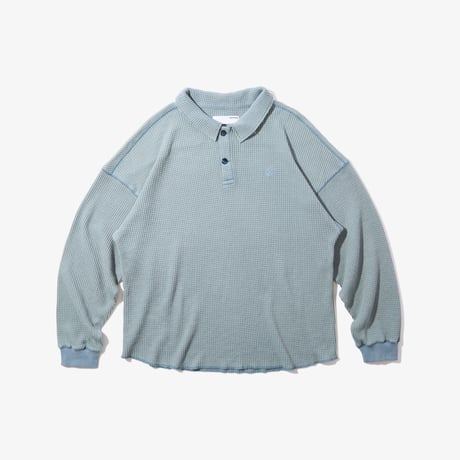 Diaspora skateboards / Waffle L/S Polo (Sax)