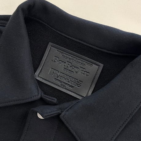 RUSSELL | × BerBerJin Pro Cotton Loopback Terry Sweat Trucker Jacket (BLACK))