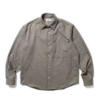 CABARET POVAL | Rewool Plaid L/S Shirt (Beige)