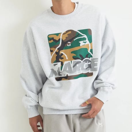 XLARGE | PATTERN OG CREWNECK SWEATSHIRT(ASH)