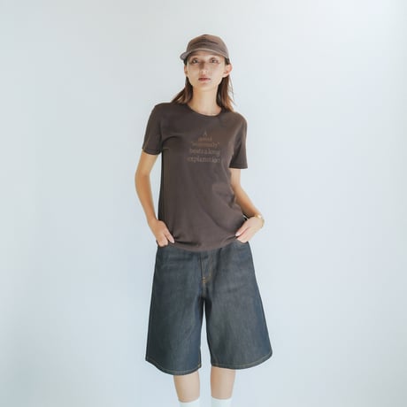 Summaly | ”Words" Logo Tee - Women - (Brown)