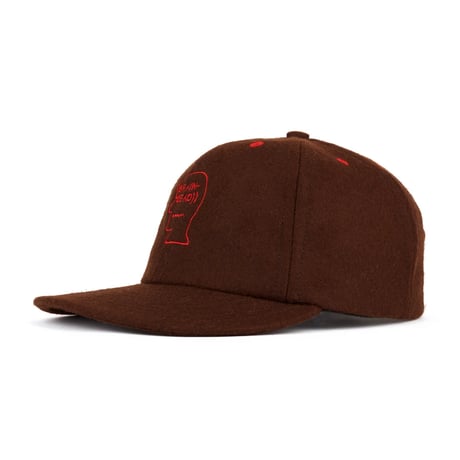 BRAIN DEAD |  FLANNEL CLASSIC LOGOHEAD 6PANEL HAT (BROWN)