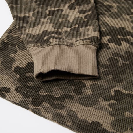 by Parra | Camo woofles long sleeve t-shirt (Brown)
