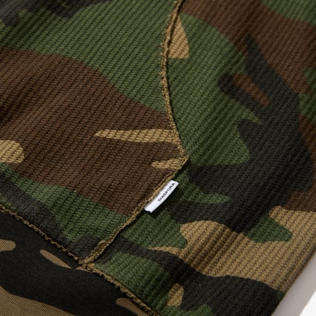 Diaspora skateboards / Dry Waffle Full Zip Hoodie (Woodland Camo)
