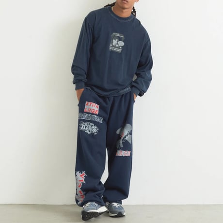 XLARGE | COMMUNICATIONS L/S TEE(NAVY)