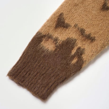 GRAMICCI | MOHAIR SPLATTER SWEATER (TAUPE SPLATTER)