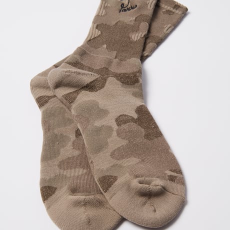 by Parra | Signature camo crew socks (Brown)
