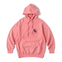 HELLRAZOR / LOGO GARMENT DYE HOODIE (PINK)
