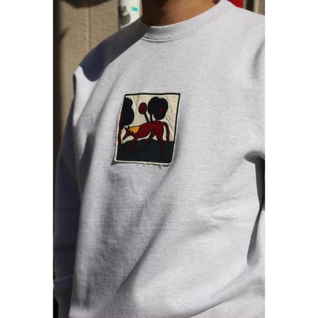 by Parra | Long lost leg crew neck sweatshirt Heather (Grey)